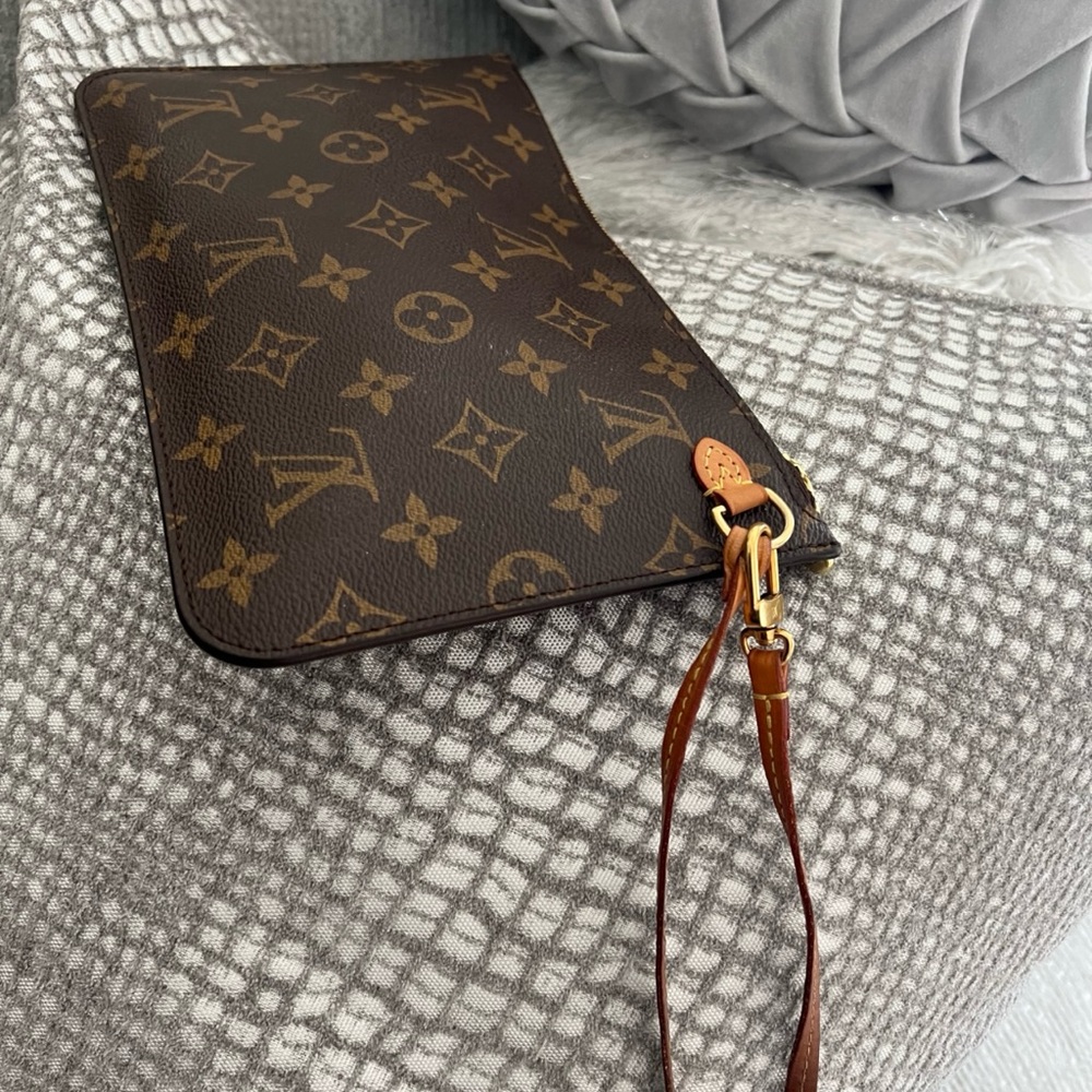 Louis Vuitton Monogram pre-owned Wristlet with Dust Bag and Louis Vuitton Bag.